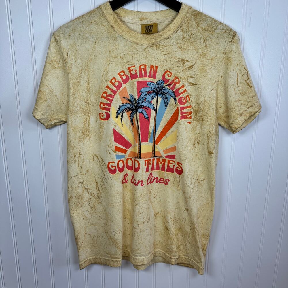 Caribbean Cruisin' Good Times & Tan Lines T-Shirt Sz SM